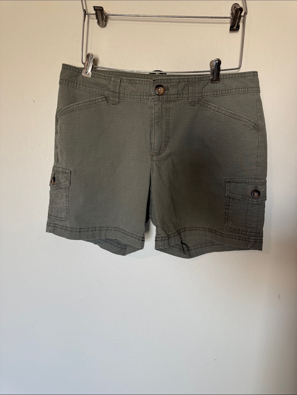 Eddie Bauer Olive Cargo Shorts